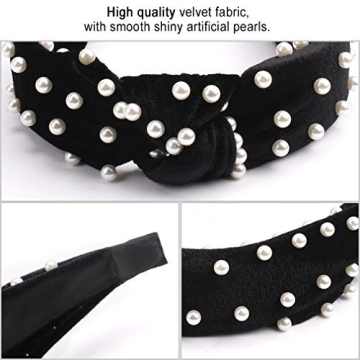AOPRIE Pearl Headbands for Women Elegant Faux Pearl Accessory