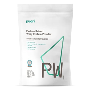 Puori’s PW1 Vanilla Whey Protein Powder – Natural, Gluten-Free & Non-GMO