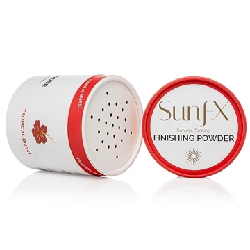 SunFX Post Spray Tan Translucent Finishing Powder | Talc Free | Sunless Tanning Setting Powder | Shi...