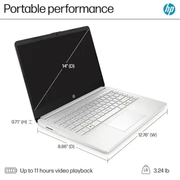 HP 2025 14 inch HD Laptop for Work and Study