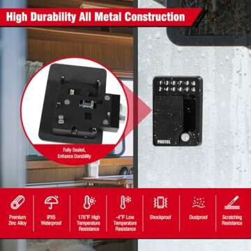Partol Keyless RV Door Lock with Password Keypad & Remote Access