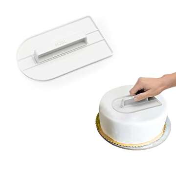 HOSL Fondant Cake Decorating Tools Set 11pcs Fondant Cutters Roller Fondant Smoother & Rolling Pin Flower Fondant Molds Cake Decorating Supplies Kit for Beginners Cake Sculpting & Modeling Tools