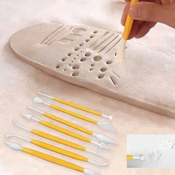 HOSL Fondant Cake Decorating Tools Set 11pcs Fondant Cutters Roller Fondant Smoother & Rolling Pin Flower Fondant Molds Cake Decorating Supplies Kit for Beginners Cake Sculpting & Modeling Tools