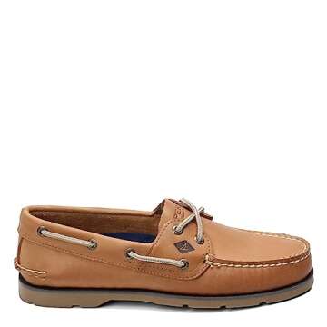 Sperry Mens Leeward 2-Eye Boat Shoe, Sahara, 11