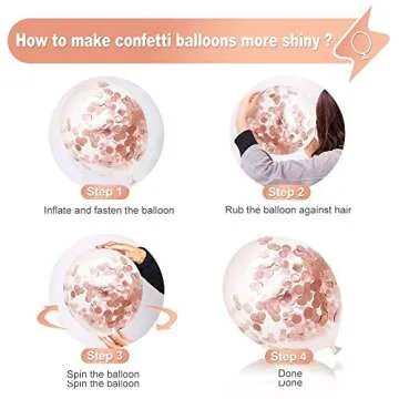 12 Inch Rose Gold Metallic Balloons - 50 Pack for Parties