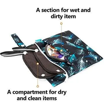 Teamoy 3Pcs Pee Cloth with Storage Bag, Reusable Pee Rag Hygienic Female Urination Solution for Camping, Hiking, Travel, Rhombus
