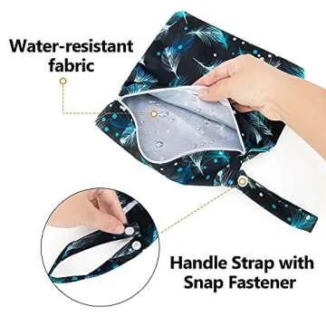 Teamoy 3Pcs Pee Cloth with Storage Bag, Reusable Pee Rag Hygienic Female Urination Solution for Camping, Hiking, Travel, Rhombus