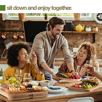 Bamboo Charcuterie Boards Set - Elegant Entertaining Essential