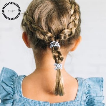 TELETIES Tiny Spiral Hair Coils - 5 Pack for All Styles