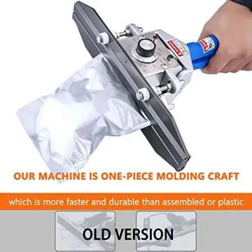 Fanlocn Mylar Bag Heat Sealer, Crimp Heat Sealer, Integrated Type Portable Hand Held Heat Sealer For Plastic Bags Snack Bag Food Storage (12 inch)