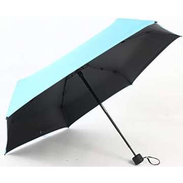 GAOYAING Compact Travel Umbrella Small Lightweight Fun