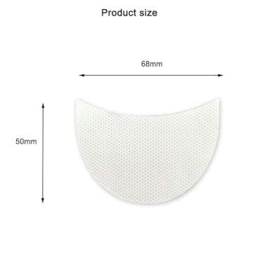 Faiteary 150pcs Eyeshadow Shields, Lint Free Eyeshadow Stencil Gel Pad Under Patches, Prevent Makeup Residue for Eyelash Extensions, Eyeliner, Lip and Tinting Makeup