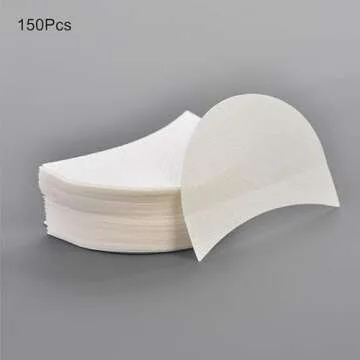 Faiteary 150pcs Eyeshadow Shields, Lint Free Eyeshadow Stencil Gel Pad Under Patches, Prevent Makeup Residue for Eyelash Extensions, Eyeliner, Lip and Tinting Makeup