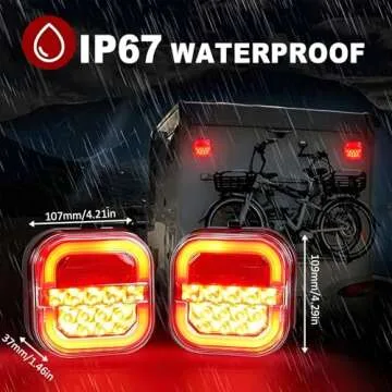 Wireless Trailer Light Kit - IP67 Waterproof, Magnetic Towing Solution