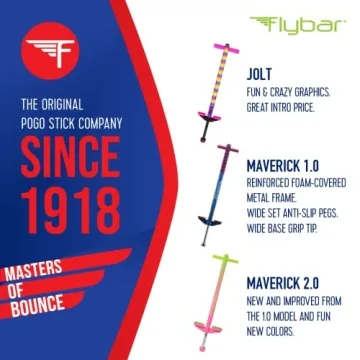 Flybar Maverick Pogo Stick for Kids Aged 5+ Ready to Bounce