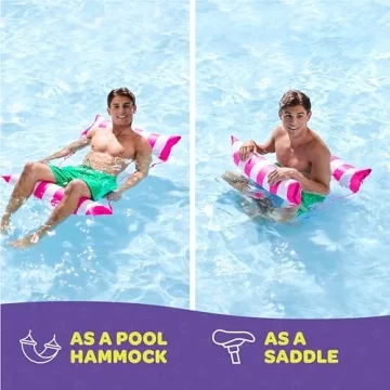 Versatile Pool Floats for Adults - 2 Pack Hammock Style