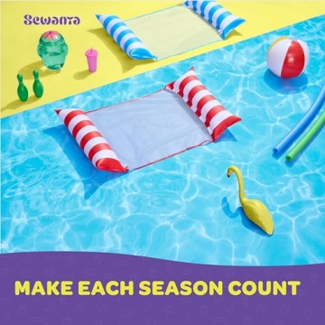 Versatile Pool Floats for Adults - 2 Pack Hammock Style