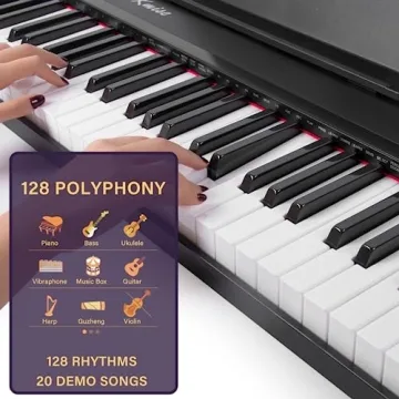 Kmise 88-Key Digital Piano for Beginners and Professionals
