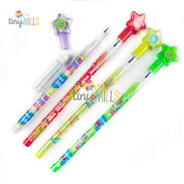 Tiny Mills 24 Pcs Multi Point Religious Pencils for Kids