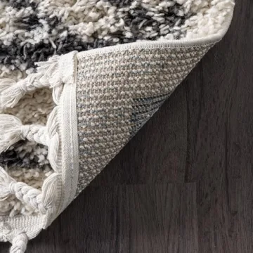 nuLOOM Mackie Geometric 5x8 Shag Area Rug for All Spaces