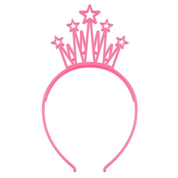 WJYX Bows 12-Pack Crown Headbands for Kids and Teens