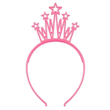 WJYX Bows 12-Pack Crown Headbands for Kids and Teens