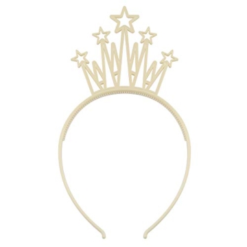 WJYX Bows 12-Pack Crown Headbands for Kids and Teens