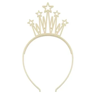 WJYX Bows 12-Pack Crown Headbands for Kids and Teens