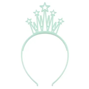 WJYX Bows 12-Pack Crown Headbands for Kids and Teens