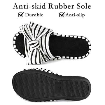 ULTRAIDEAS Women's Eurytides Slide Slippers Memory Foam House Shoes