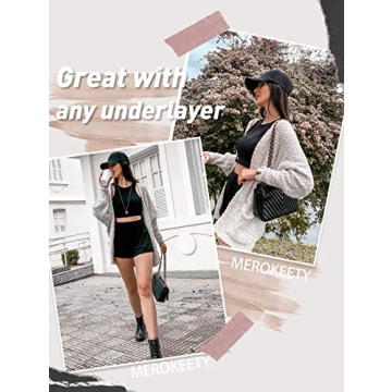 2024 Winter Fuzzy Popcorn Batwing Sleeve Cardigan Beige