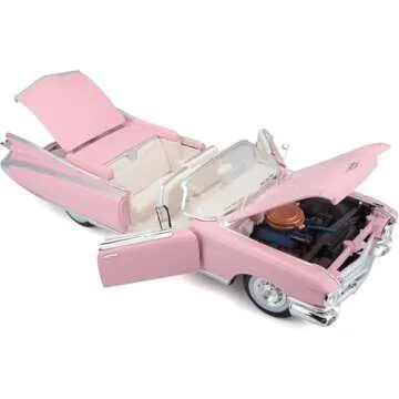1959 Cadillac Eldorado Biarritz Convertible, Pink - Maisto Premiere 36813 - 1/18 Scale Diecast Model Toy Car by Maisto