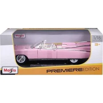 1959 Cadillac Eldorado Biarritz Convertible, Pink - Maisto Premiere 36813 - 1/18 Scale Diecast Model Toy Car by Maisto
