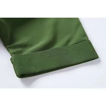 olrain Women's Floral Print Sheer Chiffon 3/4 Bat Sleeve Casual Loose Kimono Cardigan Capes (Large, Deep Green)