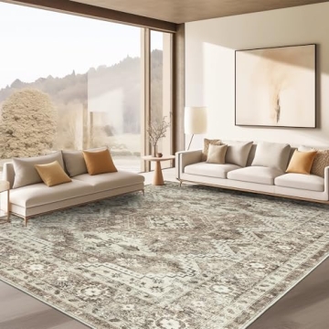 Rugland 8x10 Area Rug - Washable, Anti-Slip & Stylish