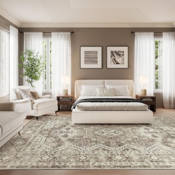 Rugland 8x10 Area Rug - Washable, Anti-Slip & Stylish