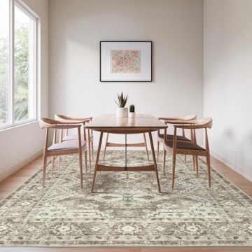 Rugland 8x10 Area Rug - Washable, Anti-Slip & Stylish