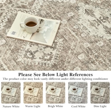 Rugland 8x10 Area Rug - Washable, Anti-Slip & Stylish