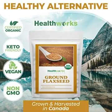 Healthworks Organic Flax Seed Powder - Nutrient Dense Superfood