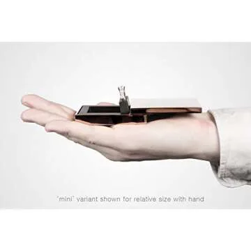 MONOLIX Slim Engagement Ring Box, Thin Unique Sliding Lid, Elegant Discreet Secret Surprise Marriage Wedding Proposal Case (White, Maxi)