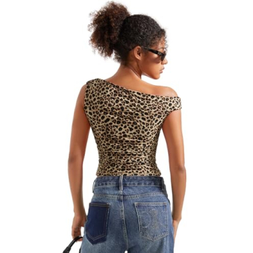 SUUKSESS Trendy Off Shoulder Crop Top for Women