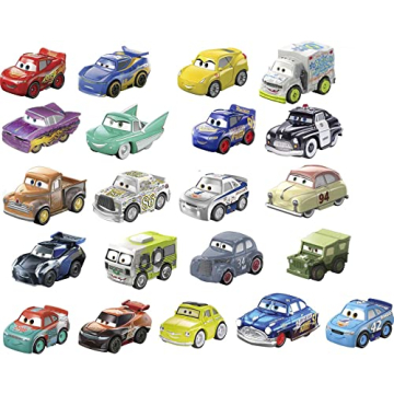 Mattel Disney and Pixar Cars Mini Racers 21-Pack of Die-Cast Toy Cars & Trucks, Collectible Set Insp...