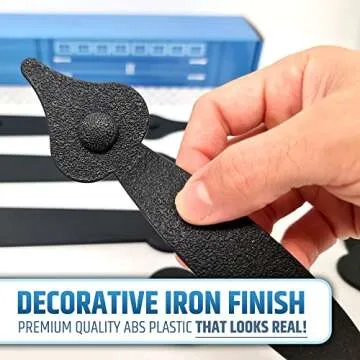 Premium Quality & Strong Magnetic Garage Door Decorative Hardware - Set of 2 Handles + 4 Hinges - Faux Garage Door Accents Kit for Curb Appeal | No Installation Needed | Will Never Fall Off