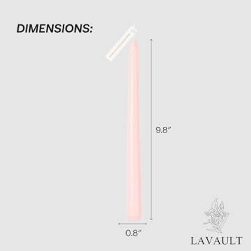 Lavault Taper Candles - Tall & Slow-Burning for Events