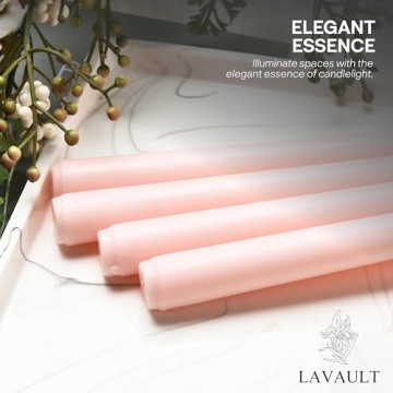 Lavault Taper Candles - Tall & Slow-Burning for Events