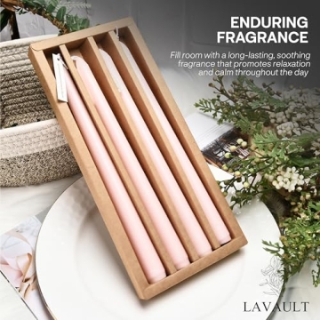 Lavault Taper Candles - Tall & Slow-Burning for Events