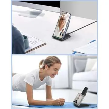 Fast Wireless Charger, NANAMI 15W Qi Certified Wireless Charging Stand Compatible iPhone 16/15/15 Pro/15 Plus/15 Pro Max/14/14 Pro/13/12, for Samsung Galaxy S24/S23/S22/S21/S20 and Qi-Enabled Phone