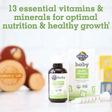 Organic Baby Multivitamin Drops - Garden of Life 56 Servings