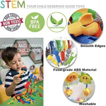 STEM Kids Building Toys - 125 PCS Creative Block Set
