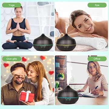 Essential Oil Diffuser for Large Rooms - 400ml Aromatherapy